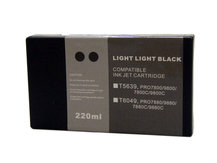 Compatible Cartridge for EPSON Stylus Pro 7800, 9800 - 220ml LIGHT LIGHT BLACK (T5639/T6039)